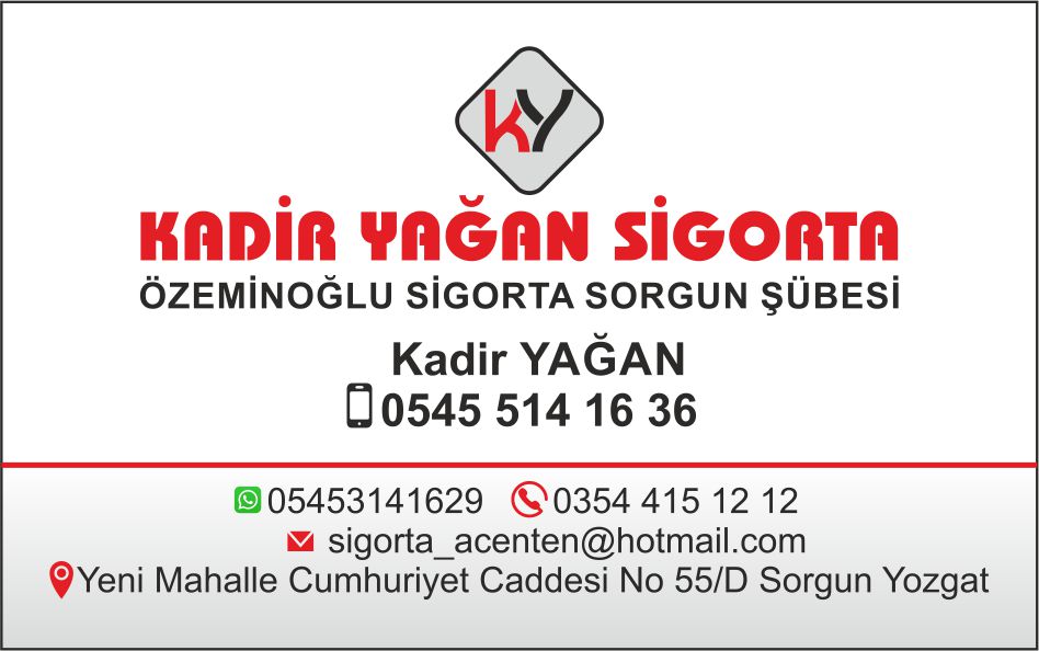 sigorta şirketi kartvizit